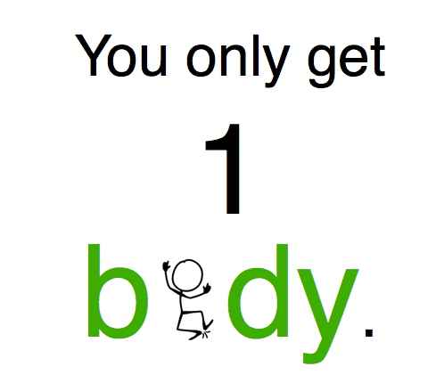 You only get 1 body